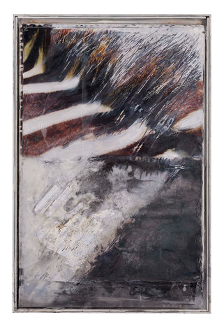 Unwounded Hair | 2010 | Mischtechnik, Paraffin auf Holz | 68 x 52 cm
