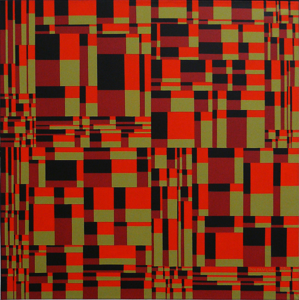 Seria Komputerowa I | 2011/1| Acryl auf Leinwand | 55 x 55 cm