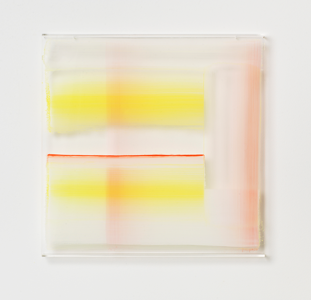 Transparencies 5 | 2017 | Öl hinter Acryglas | 50 x 50 x 3 cm
