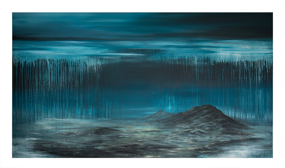 Schwarzwaldstille VII | 2018 | Acryl, Acryllack auf Leinwand | 140 x 240 cm